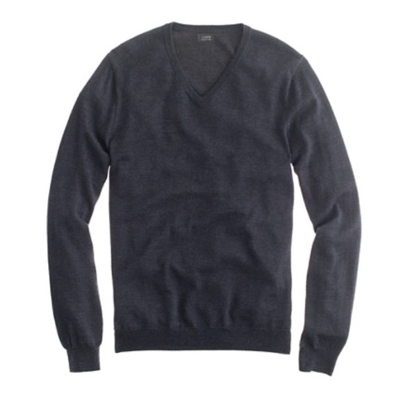 J. Crew slim-fit wool v-neck sweater