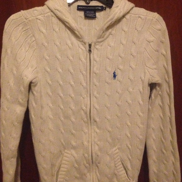 A zip up Ralph Lauren polo sweatshirt