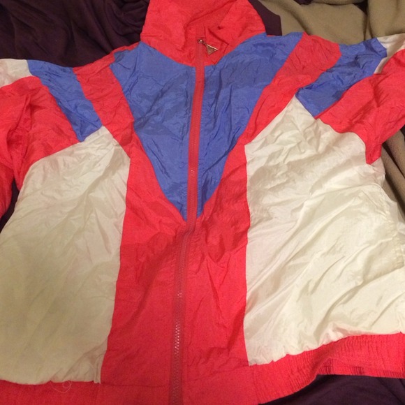 80s Multi colored Windbreaker 🌴🌴