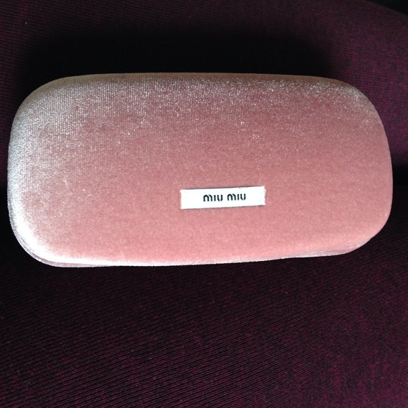 Velvet miu miu eye glass case