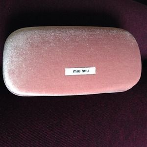 Velvet miu miu eye glass case