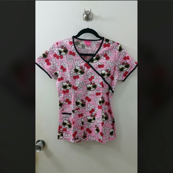 Hello kitty scrub top