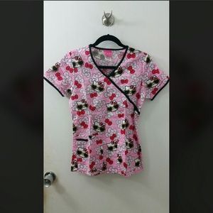 Hello kitty scrub top