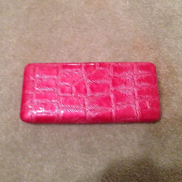 Hot pink wallet