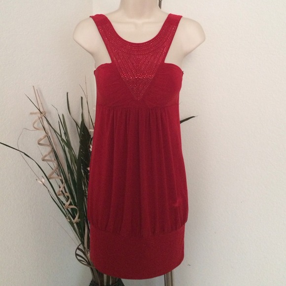 Cute Dark Red Dress