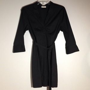 Black cotton tunic/dress