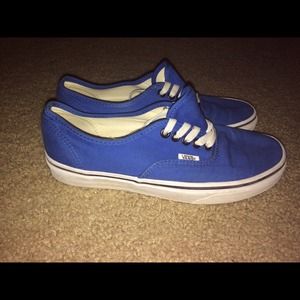 Royal/dark blue vans