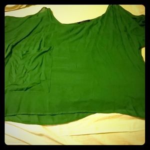 Open shoulder over shirt