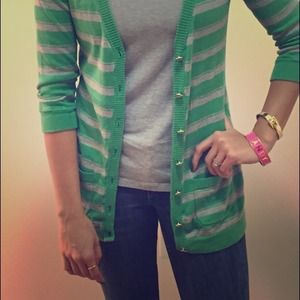 Juicy Couture Green & Grey Sweater