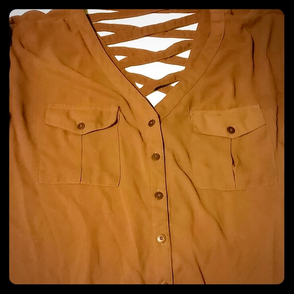 Sheer brown top