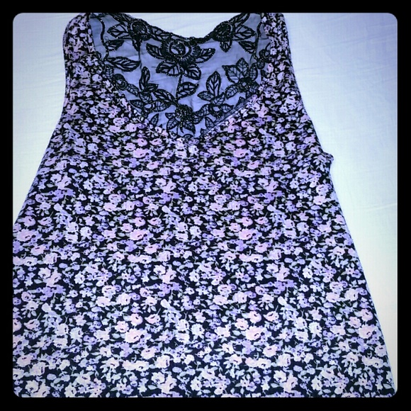Embroidered tank