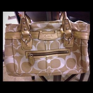 Coach canvas tote