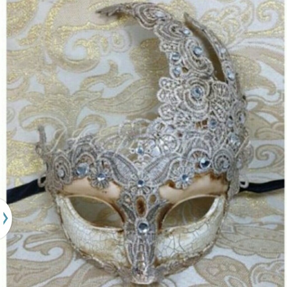 Venetian Goddess Masquerade Mask w/ Gems