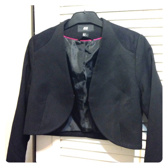 H & M Suede Shoulder Blazer