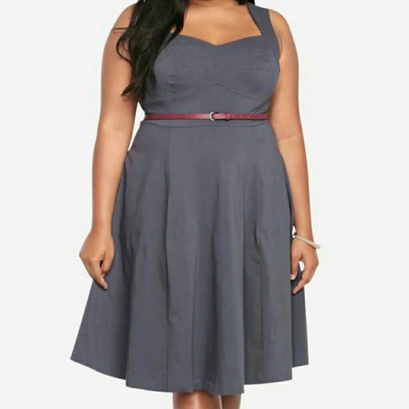 Perfect for the holidays! Gray Torrid dress