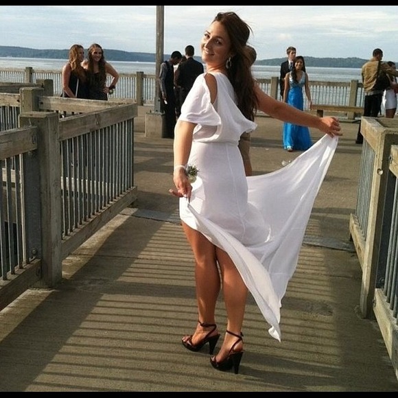 BCBG white gown
