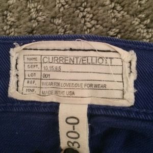 Current/Elliott Jeans - Current Elliot ankle skinny in royal blue Current/Elliott Jeans - Current Elliot ankle skinny in royal blue