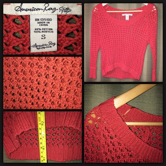 Red Knit Top - Picture 3 of 5