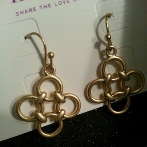 Lia Sophia Gold Drop earrings