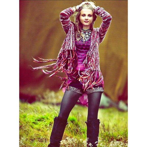 SOLD locally! HPx7! Free People boho cardigan - Picture 4 of 4