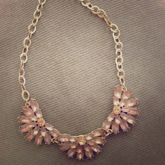 Pink statement necklace