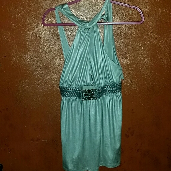 Silver halter / tank /