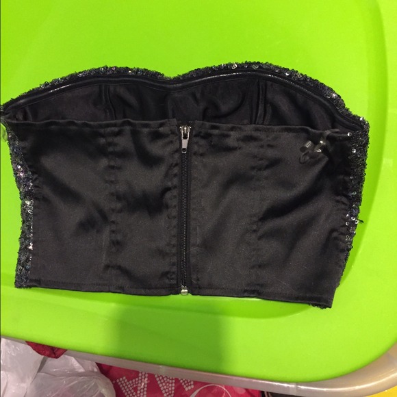 Charlotte Russe bedazzle crop tube top - Picture 2 of 2