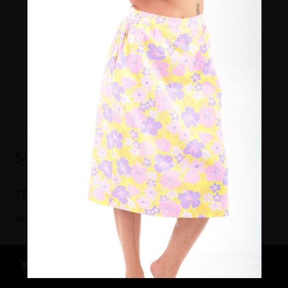 High waisted summer skirt