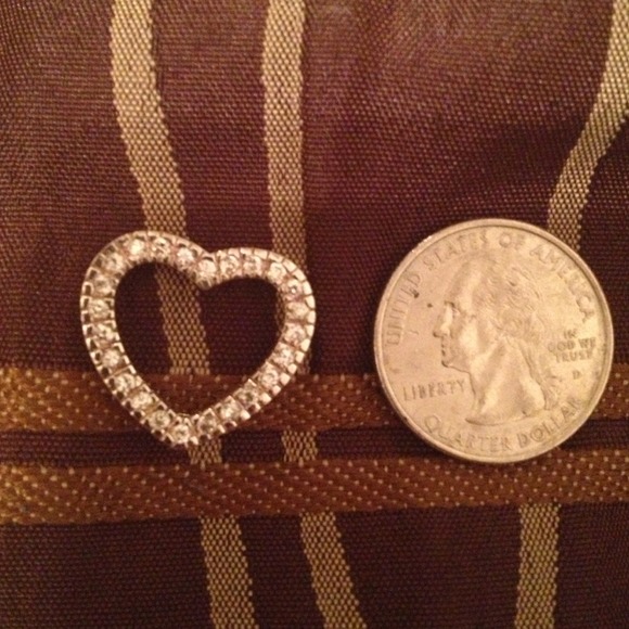 SS and CZ Heart pendant.