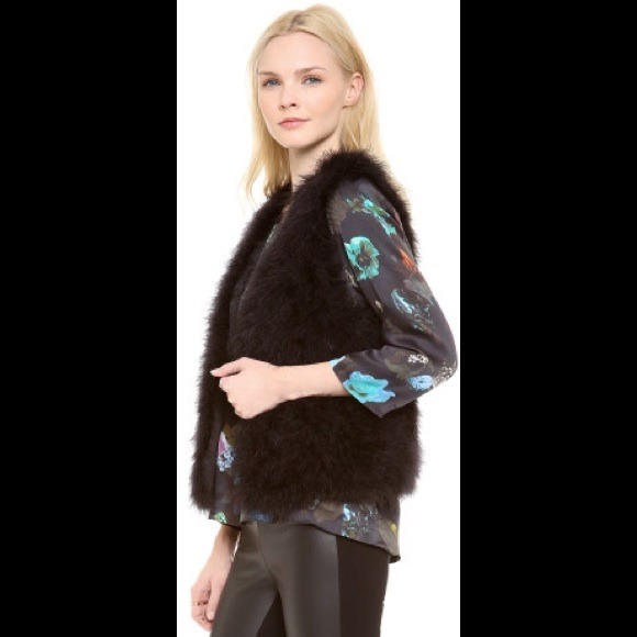 Club Monaco Tops - Club Monaco Black Feather vest