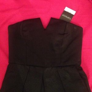 Topshop Bandeau Skort Playsuit