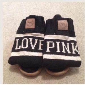 Love Pink sweater Boots