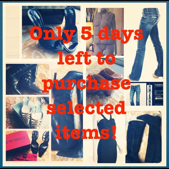 Only 5 days left on these designer duds!