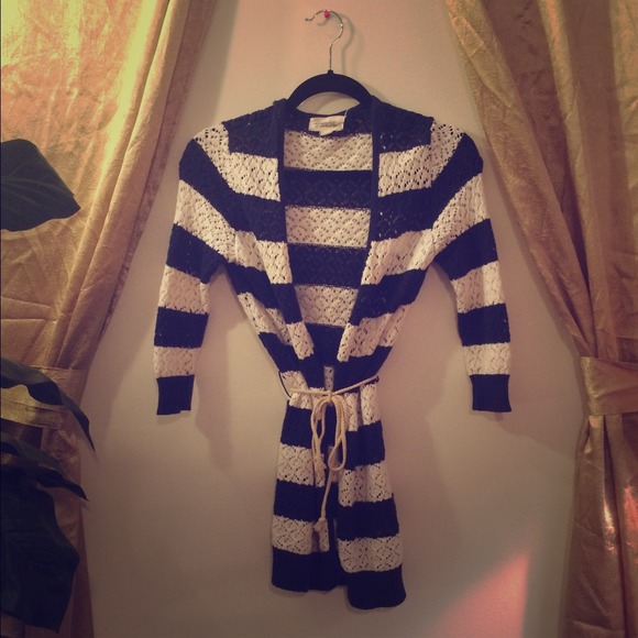 Nautical half sleeve sweater