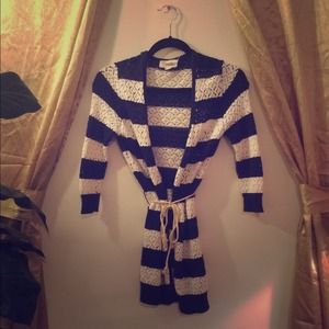 Nautical half sleeve sweater