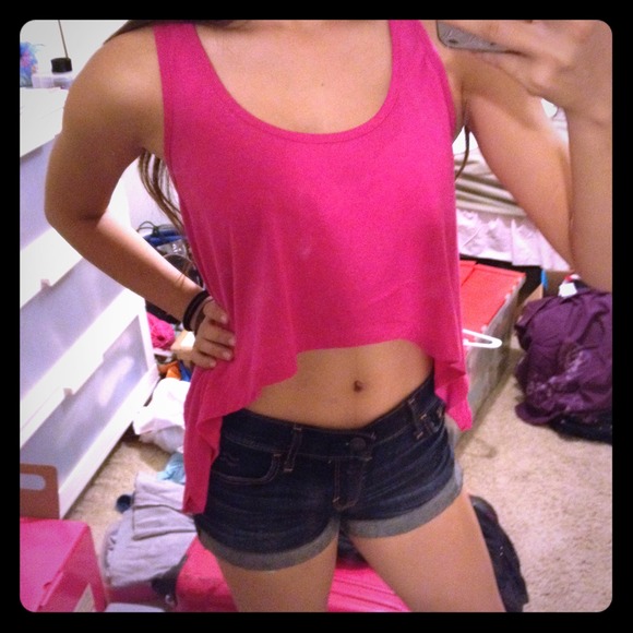 Pink crop top