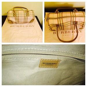 Authentic Burberry Pink Nova Barrel Bag