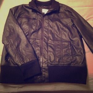 Fab Faux Leather jacket NWT