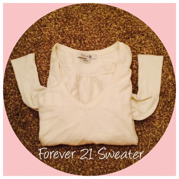 Forever 21 Cream Sweater