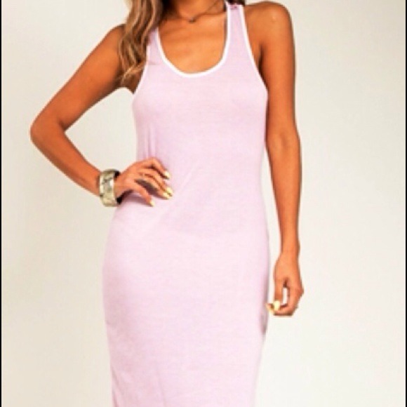 Pink Stripe Maxi Dress