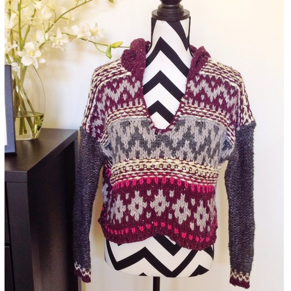 SOLD locally HP, 11/7! Free People hooded pullover - Picture 3 of 3