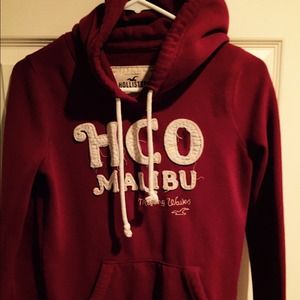 Maroon hollister hoodie