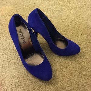 Royal blue high heels