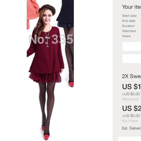 🎀Bow Back Cranberry Tunic🎀 - Picture 3 of 4