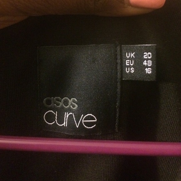 BNWOT Asos Curve Cold Shoulder Dress - Picture 2 of 3