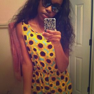 Sunflower tumblr inspired romper!