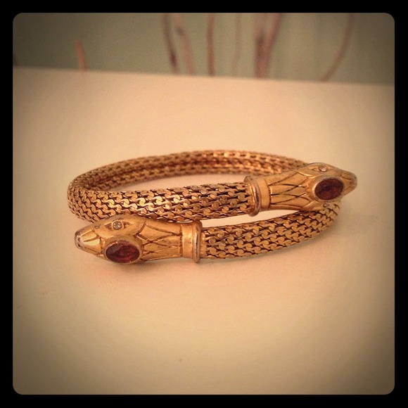 Stella & Dot Gold Serpent Bangle