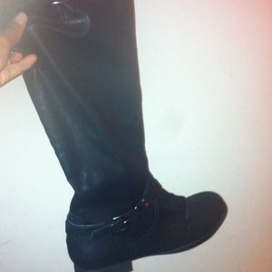 Black riding boots