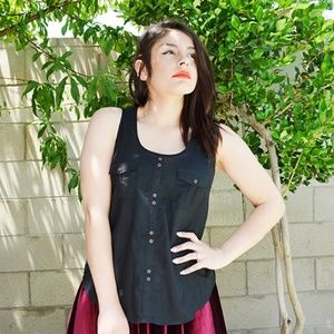 Xhilaration Black Tank