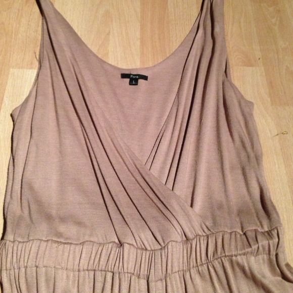 💖SALE💖Taupe Palazzo Romper Pants🎀 M/L - Picture 2 of 2